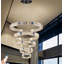 Lustre Meva à 5 anneaux en cristal, à intensité variable DEL, diamètre 7,9 po + 15,7 po + 23,6 po + 32 po + 40 po
