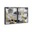 Oliver Gal Even More Love Diptych Abstract - Hand-Applied Leaf Framed Canvas Art-330023679-330023674