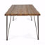 Table de salle à manger industrielle en bois et métal