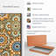 Motif de carreaux de céramique marocains, reproduction sur toile-92518852