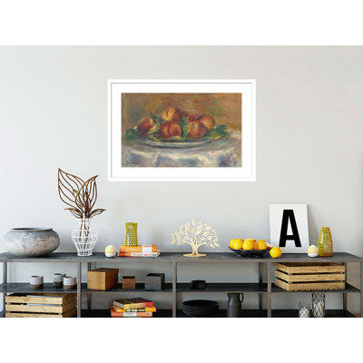 «Peaches on a Plate» par Pierre-Auguste Renoir, impression giclée sur cadre