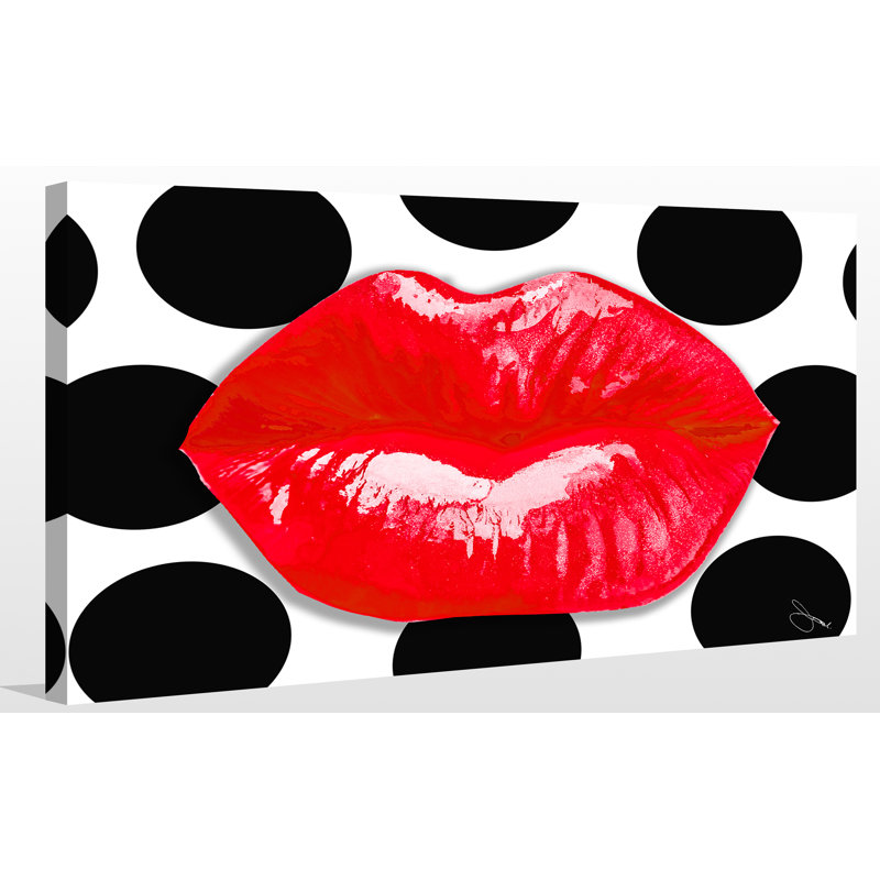 «Pucker Up 3», impression sur toile, H 18 po x l 30 po x P 1 po, Toile tendue, Pas de tapis