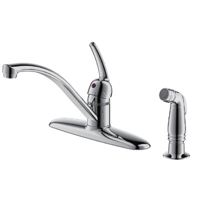 Pull Out Single Handle Kitchen Faucet with Side Spray -  Fontaine by Italia, MFF-BSK4-CP