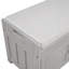 Banc de rangement avec 3 portes en forme de volet, banc à chaussures avec coussin amovible et espace de rangement caché (gris délavé, ancien SKU: WF284226AAE)
