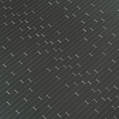 Tactiq Monte Silvera 11 in. x 12 in. Metal Mosaic Wall Tile