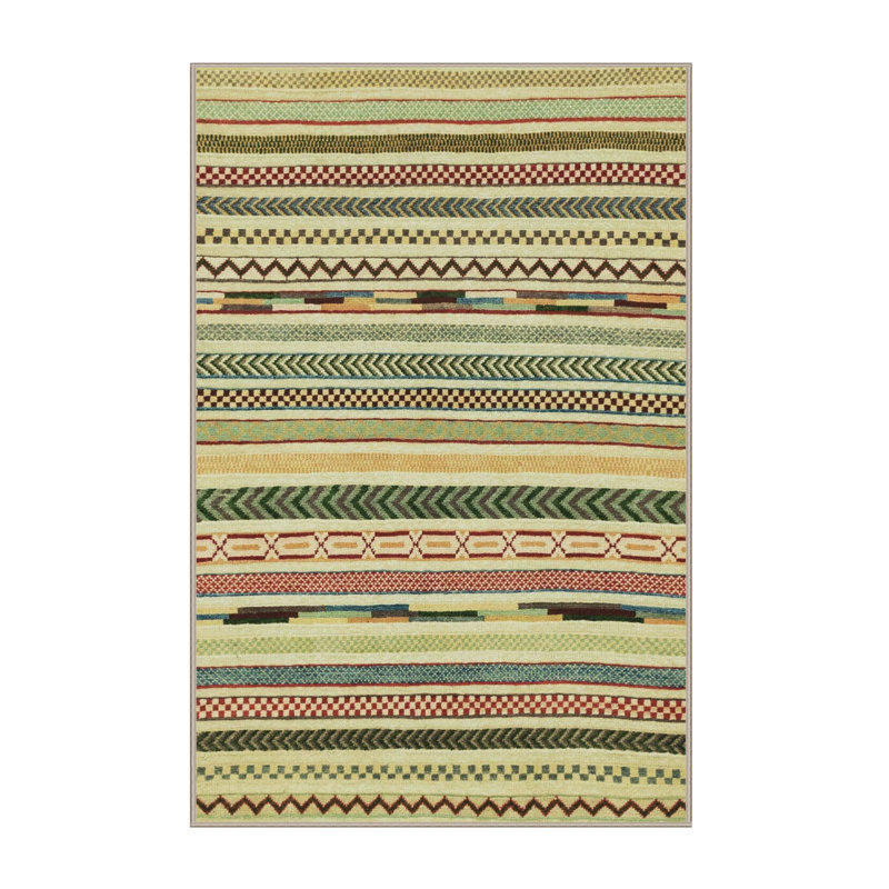 Tapis abstrait moderne 2193, Rectangle de 5 pi x 8 pi
