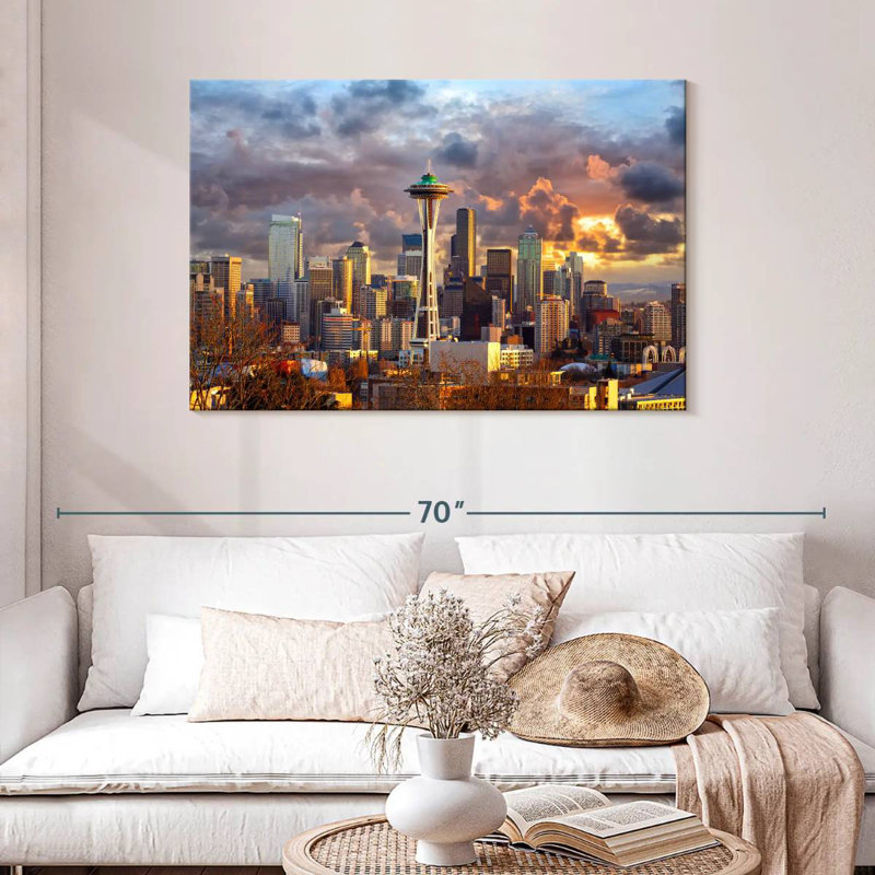 Sireci Seattle Skyline, 30" H x 45" W
