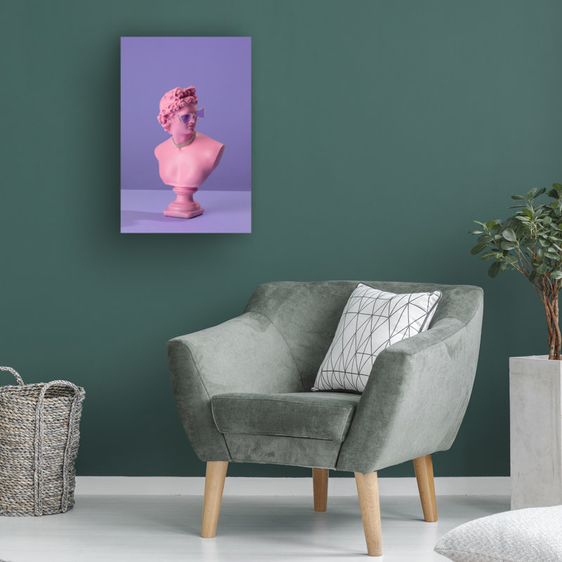 Art sur toile, statue de bolognaise Julia Ramiro 01, H 12 po x l 19 po