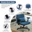 Fauteuil de bureau pivotant moderne Altay en velours avec accoudoirs croisés pliables, coussin lombaire et hauteur réglable pour bureau à domicile ou coiffeuse.-1299011014
