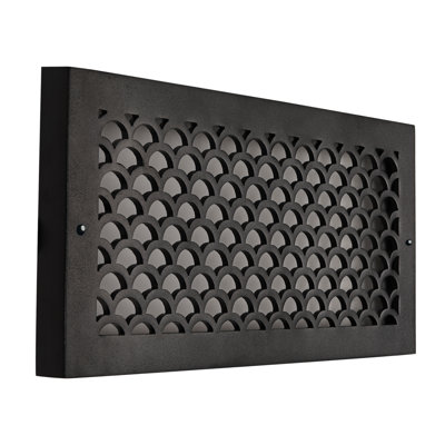 Scallop 6"x14" Duct Opening Solid (Overall 8"x16")