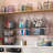 5 Tier Closet Hanging Organizer, Clothes Hanging Shelves with 4 Hanging Hooks 5 S Hooks, Wire Storage Basket Bins, for Clothing Sweaters Shoes Handbags Clutches Accessories Patent Design