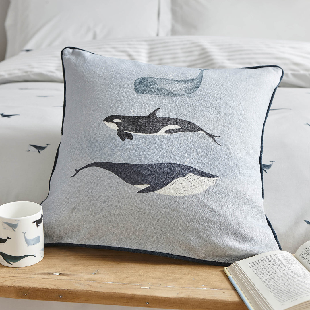 Whale Cushion with Filling