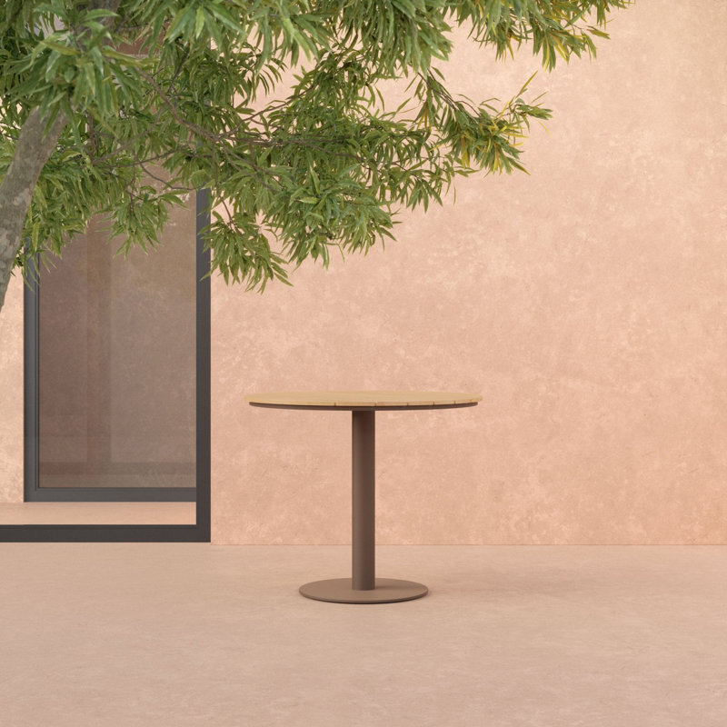 Bordeaux Dining Table - Alpine Weatherwood Top, Bronze