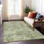 Tapis intérieur / extérieur en polyester tissé à la machine Jereny brun / ivoire / vert-531276466