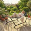 Outsunny Outdoor Hammock with Stand Freestanding 237 x 90 x 92 cm Dark Grey