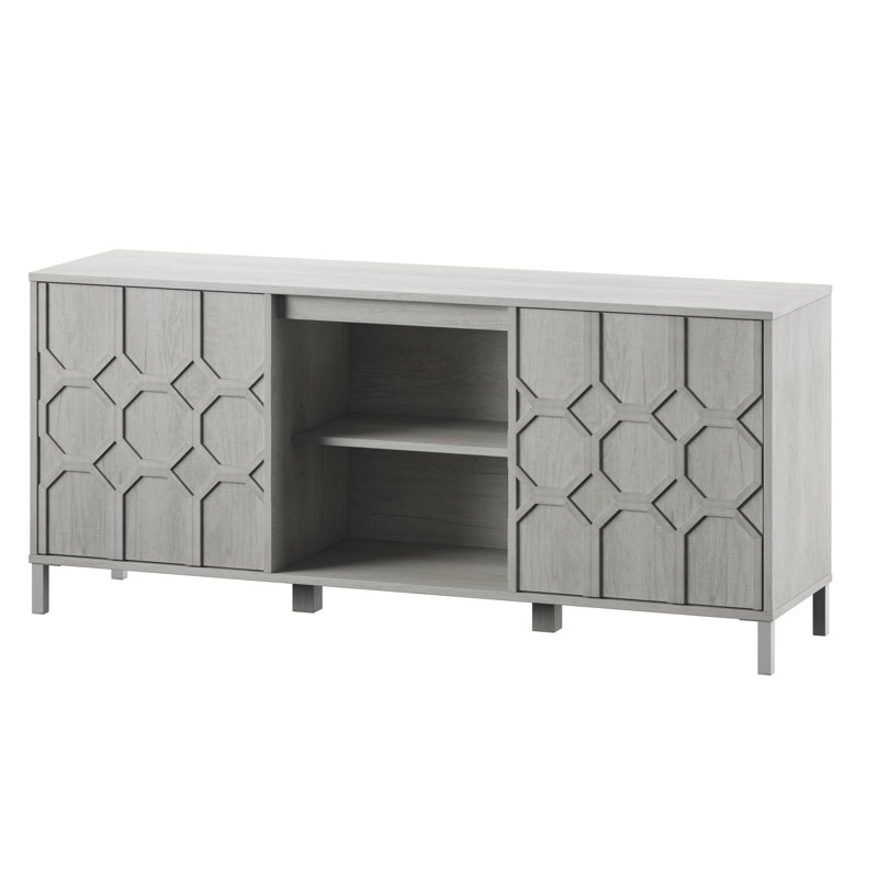 Shotwell Unfinished TV Stand for TVs up to 65", Sargent Oak