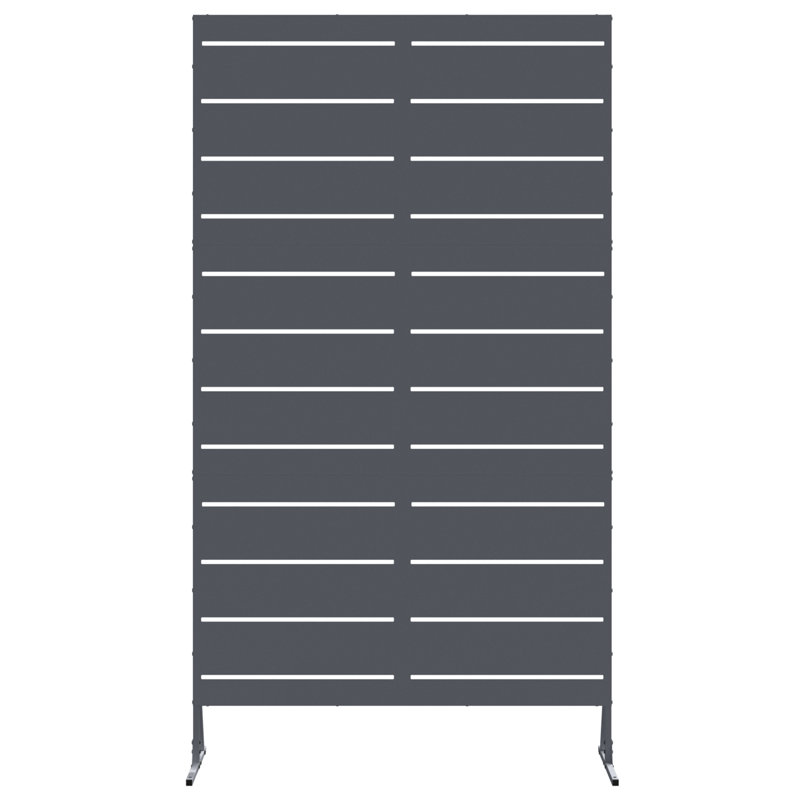 Steel Fence Panel Steel Medium Durable, Anthracite