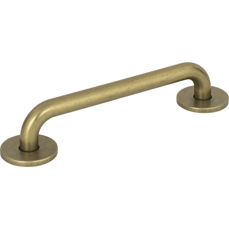 Vintage Brass Modern Bar Handle with Mounting Hardware