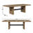 Rickye 78-96" Extendable Oak Trestle Wood Dining Table-1087253451