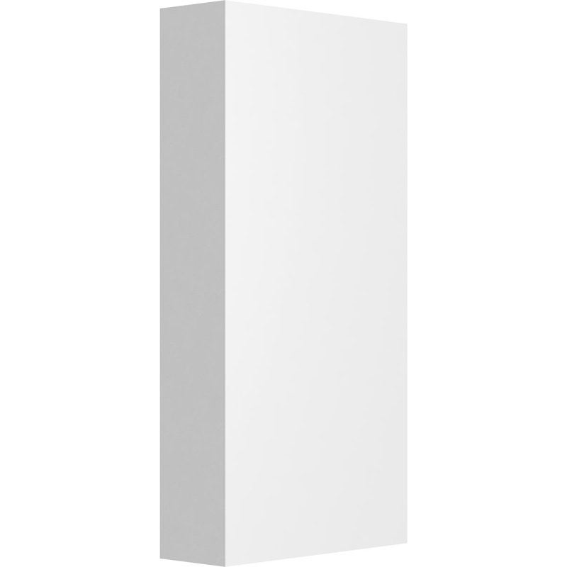 3"W x 6"H x 1"P Standard Foster Plinth Block with Square Edge, 6" H x 3" W x 1" D