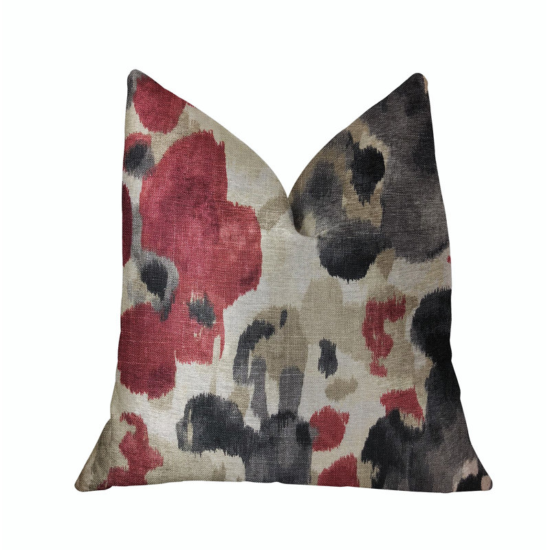 Coussin de luxe Pretty Passion, 20 po x 26 po x 3 po, Rouge / Mauve, Coussin lombaire