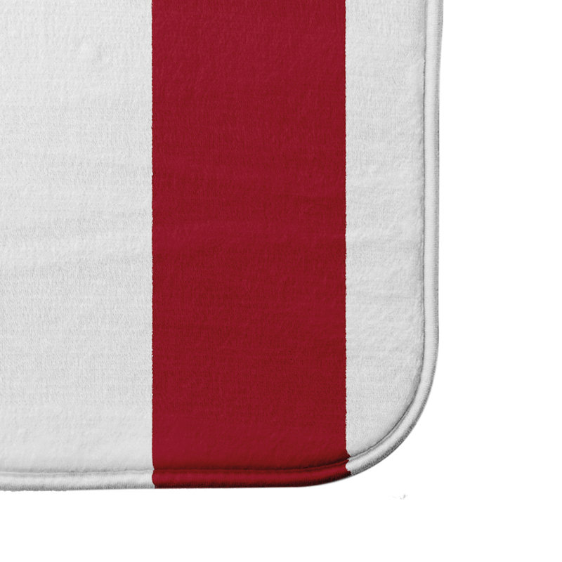 Tapis de bain Crowborough, l 24 po x L 17 po, Rouge