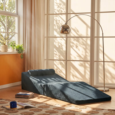 Canapé-lit en velours pliable convertible MDS-S l 40,16 po x P 30,31 po x H 17,32