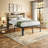 Abdalmalak 18" High Platform Bed Frame with USB & Type C Charging Station, No Box Spring, No Squeak-1239652376