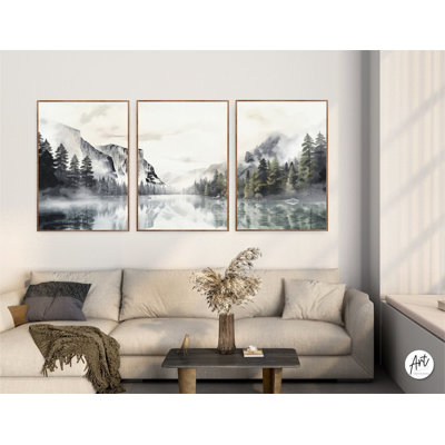 «Yosemite National Park Prints, Nature Ladscape», ensemble de 3