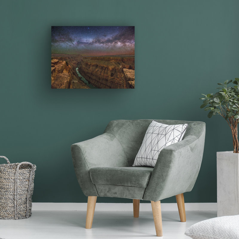 Art mural sur toile tendue - "Deux rivières à Toroweap" par Royce Bair pour décoration de salon, de chambre à coucher ou de bureau - 18 x 24