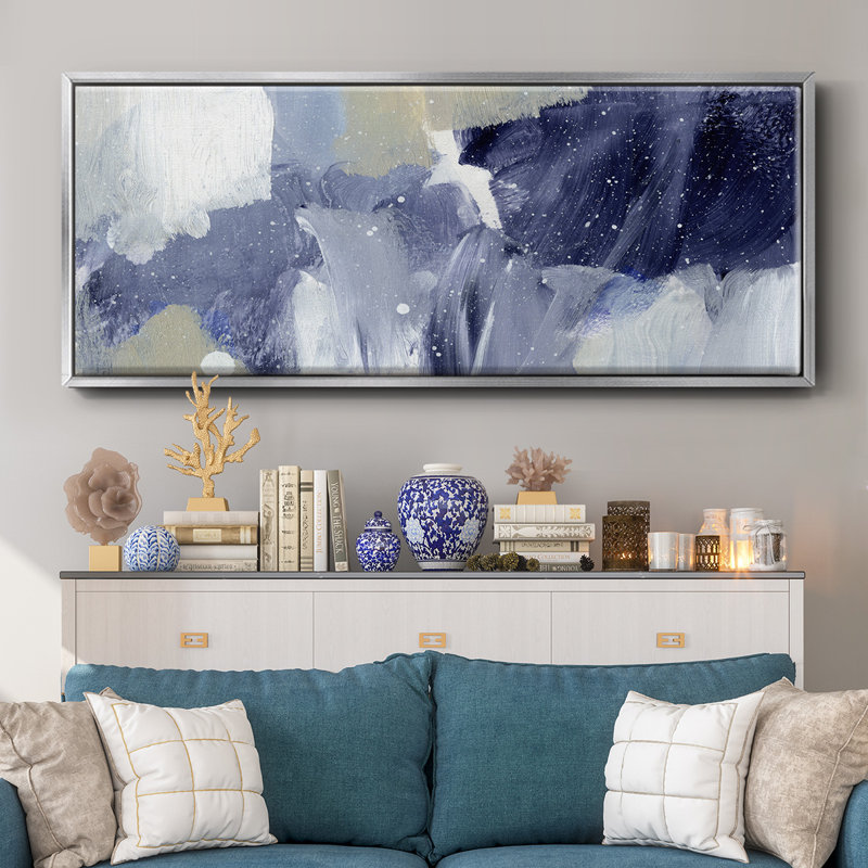 Sky Break II- Framed Canvas, 20" H x 50" W