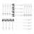 RHODA 18/0 Stainless Steel Mirror 42 Pieces Flatware Set with Buffet