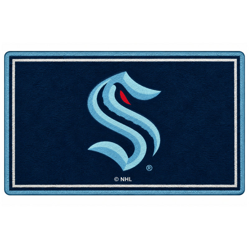 Tapis Seattle Kraken Spirit, Rectangle 5 pi 4 po x 7 pi 8 po