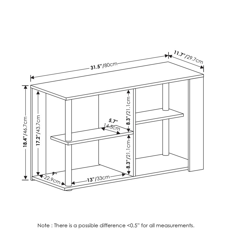 Table basse Furinno Romain, Chêne français