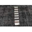 Tapis noir en laine noué à la main de conception unique 2000 pi 5 pi 4 po x 8 pi 3 po Okalani