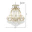 Lustre en cristal 24 lumières Traditional