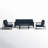 Townsend 4 Piece Sofa Seating Group with Sunbrella® Cushions-1355423472