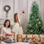 Arbre de Noël en PE et PVC floqué-304490402