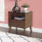 Mathiatis Mid Century Ash Veneer Open Shelf Nightstand