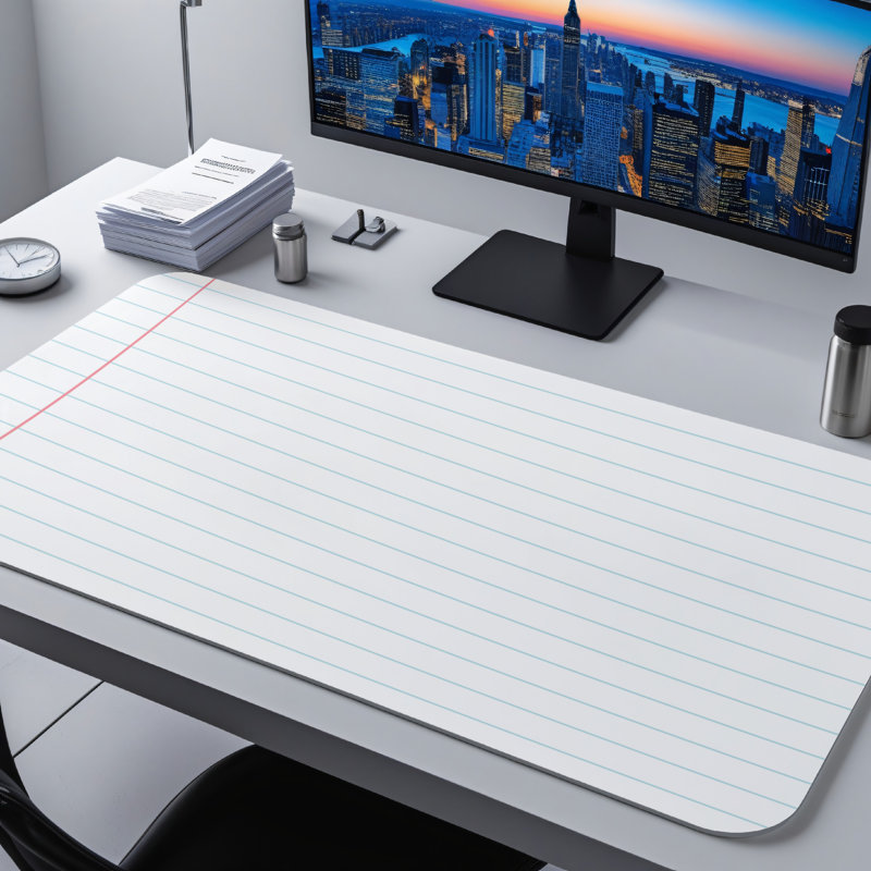 Polyester Desk Pad, 14.4x12.1