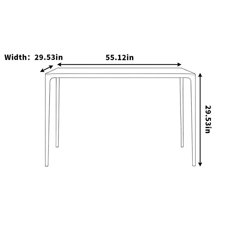 Munich, Blanc, crème, H 29,53 po x L 55,12 po x l 29,53 po