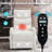 Heat Massage Manual Recliner Chair With Rocker And Swivel In Fabric For Living Room-1093506131