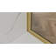 Panneau de douche simple fixe en verre 34 po x 74 po, porte de verre de douche en verre trempé épais de 3/8 po de couleur or-114265586-119319578