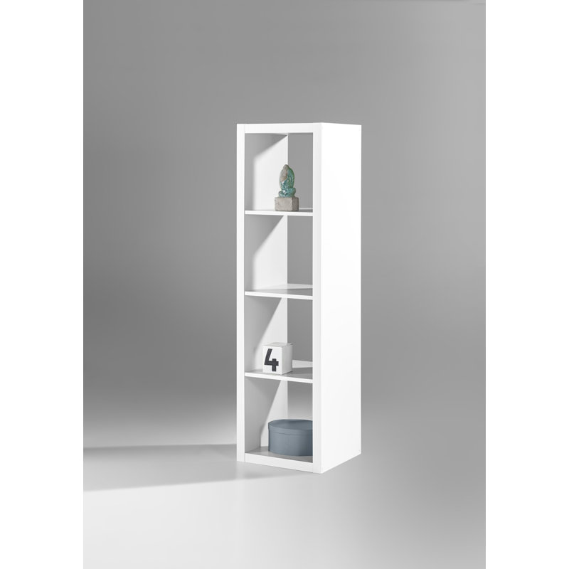 Georgiev 147cm H x 41cm W Cube Bookcase, White