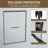 44-48 In. W X 72 In. H Double Sliding Shower Door, Semi-Frameless Bypass Bathroom Sliding Door With 1/4" (6Mm) Tempered Glass For Walk-In Shower, Matte Black-123210046