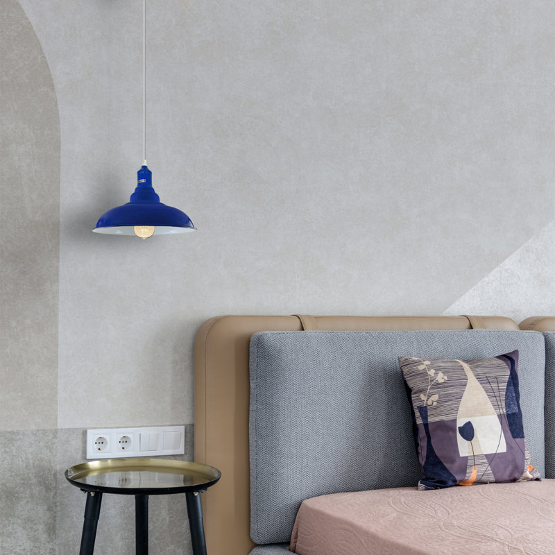 Emraan 1 - Light White Single Pendant, Yes, Dark Blue