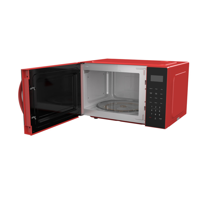 Frigidaire Pi. Four à micro-ondes, four à micro-ondes de comptoir avec dégivrage automatique 900 watts, rouge