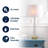 Ziebarth Crystal Table Lamp