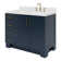 Freitas 42'' Solid Wood Single Bathroom Vanity with 1.5'' Carrara Quartz Top, Right Offset Rectangular Sink
