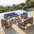 7-Person Patio Conversation Sets With Coffee Table-123819548